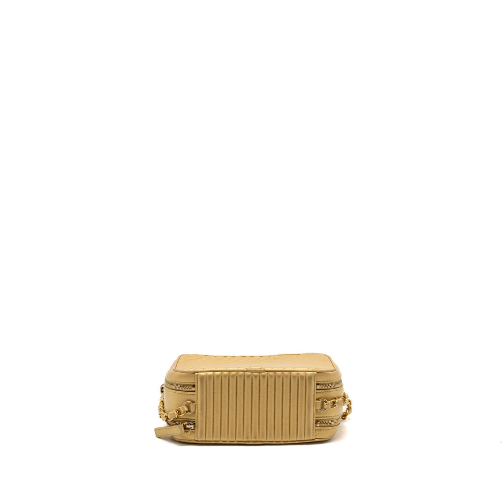 Chanel Coco Boy Camera Bag Lambskin Gold
