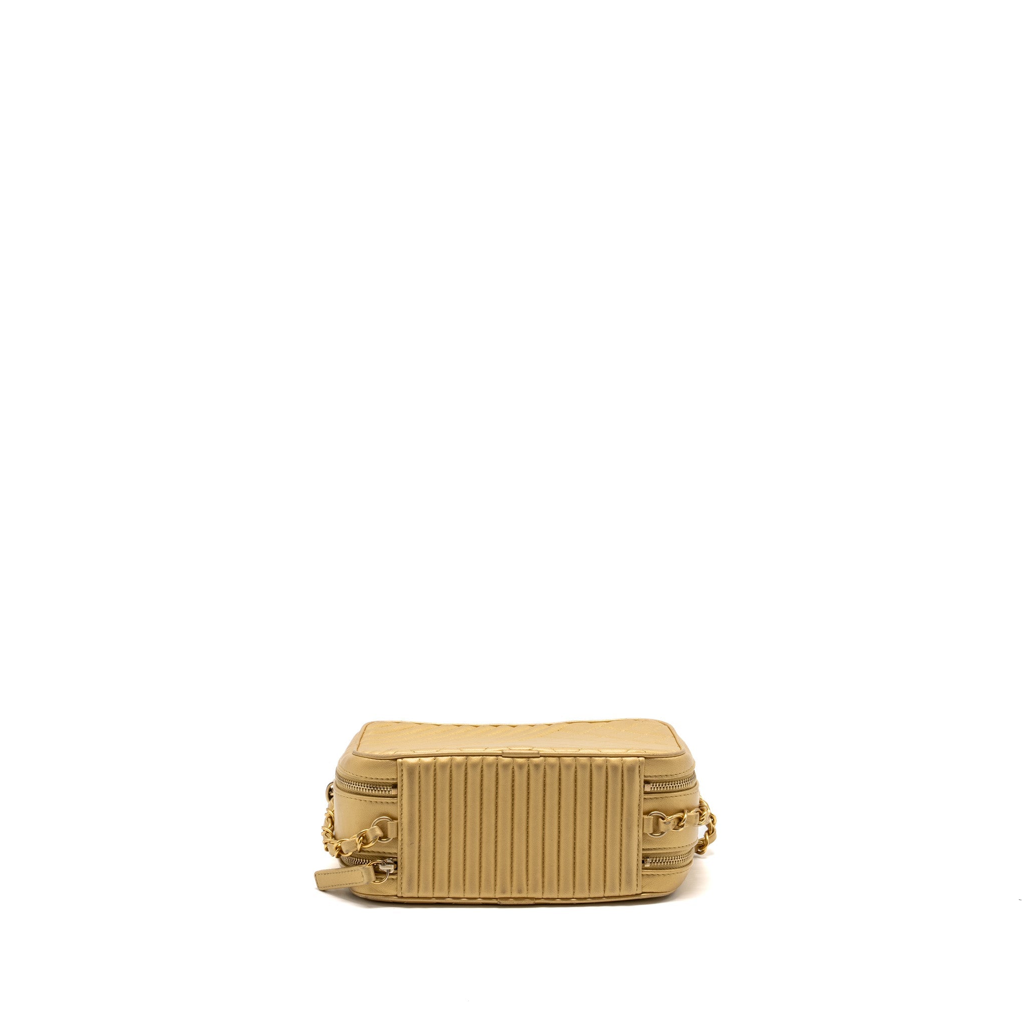 Chanel Coco Boy Camera Bag Lambskin Gold