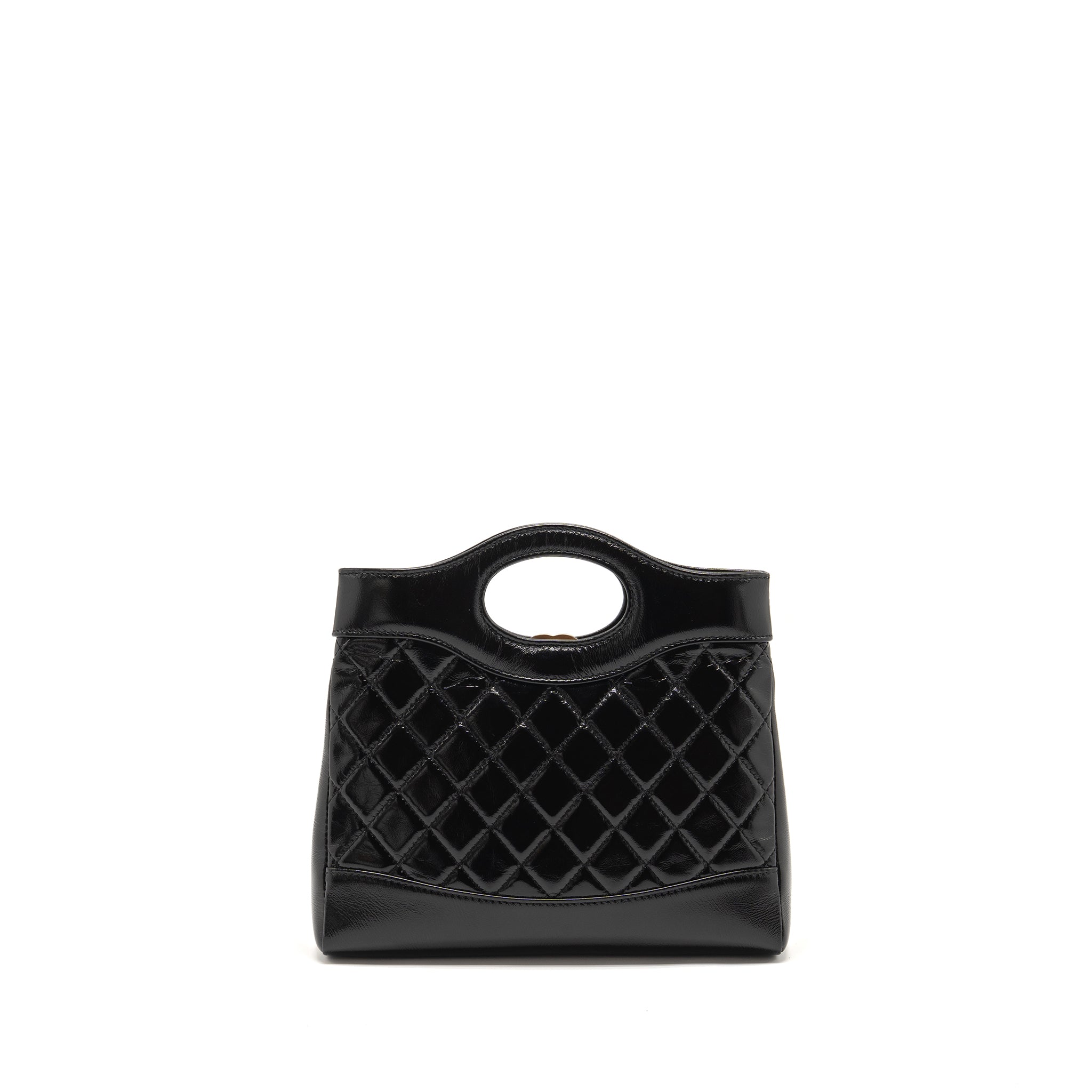 Chanel Mini 31 Bag Shiny Lambskin Black L (microchip)