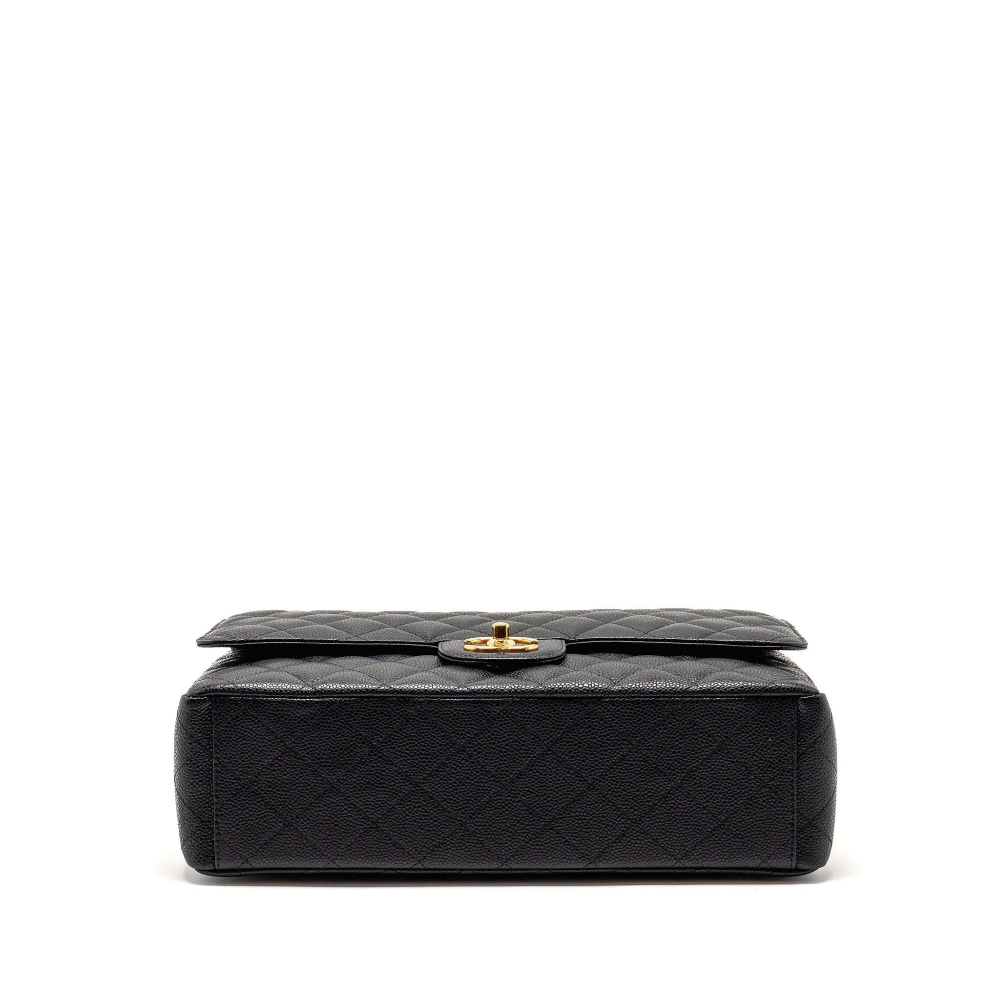 Chanel Maxi Classic Double Flap Bag Caviar Black