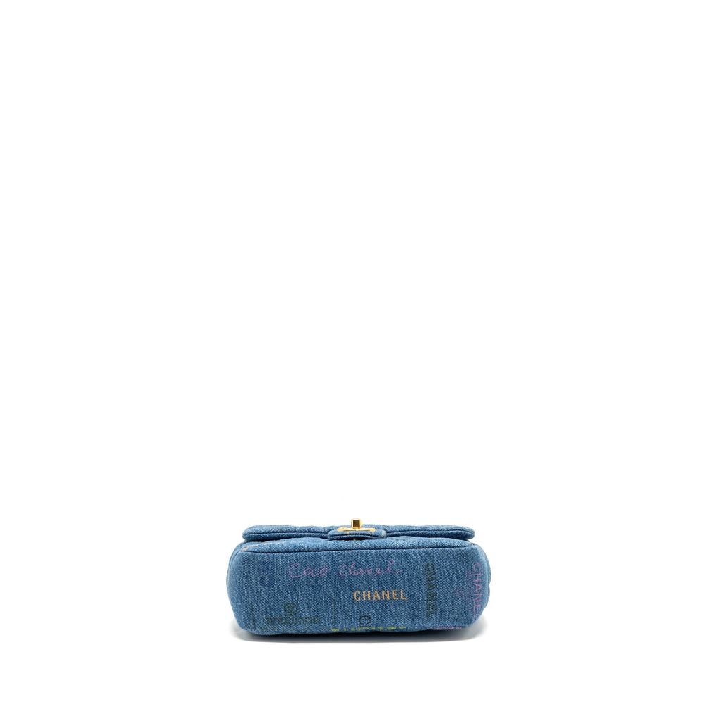 Chanel 22P Flap bag denim blue  (microchip)