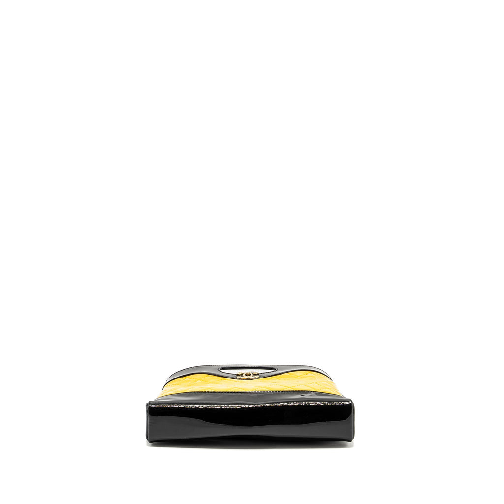 Chanel Mini 31 Bag Patent Black/Yellow L (Microchip)