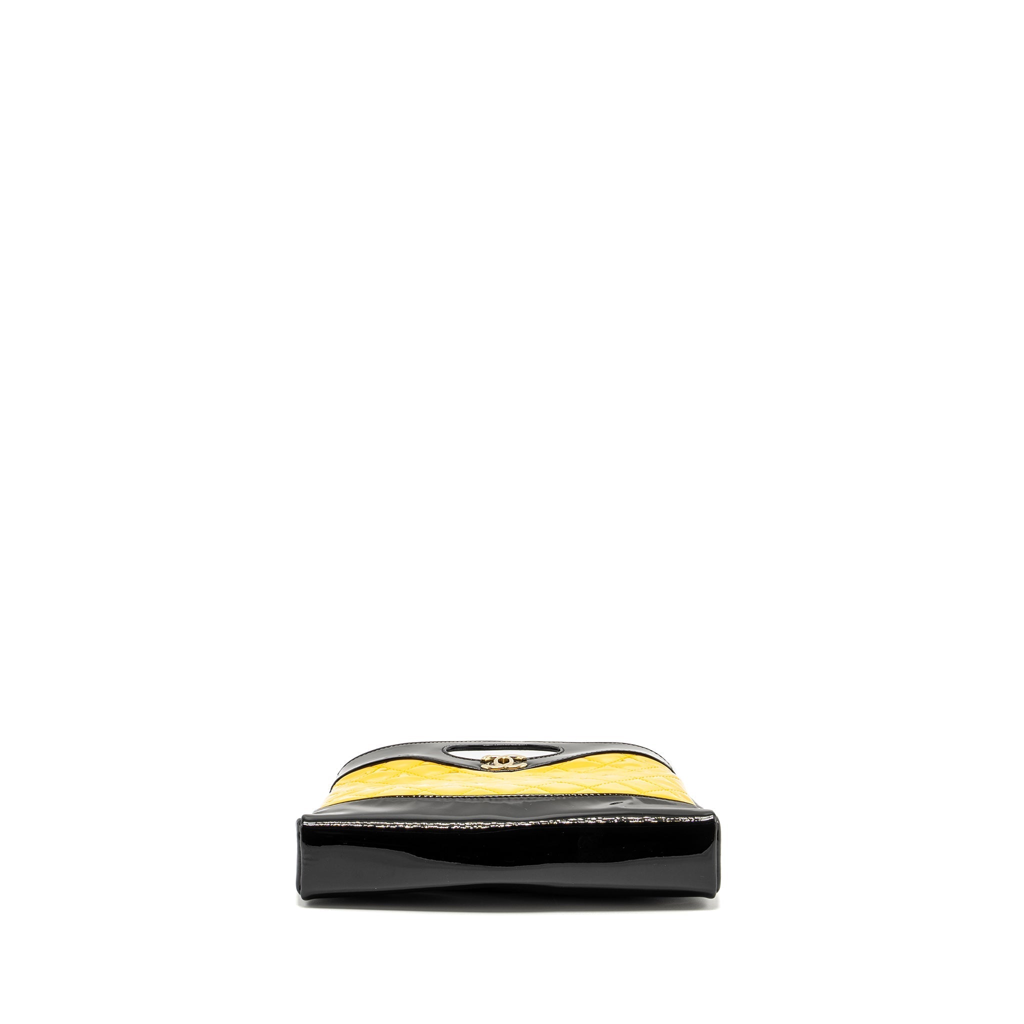 Chanel Mini 31 Bag Patent Black/Yellow L (Microchip)