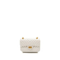 Chanel mini chevron 2.55 reissue flap bag calfskin white  (microchip)