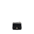 Chanel mini square flap bag lambskin black L (microchip)