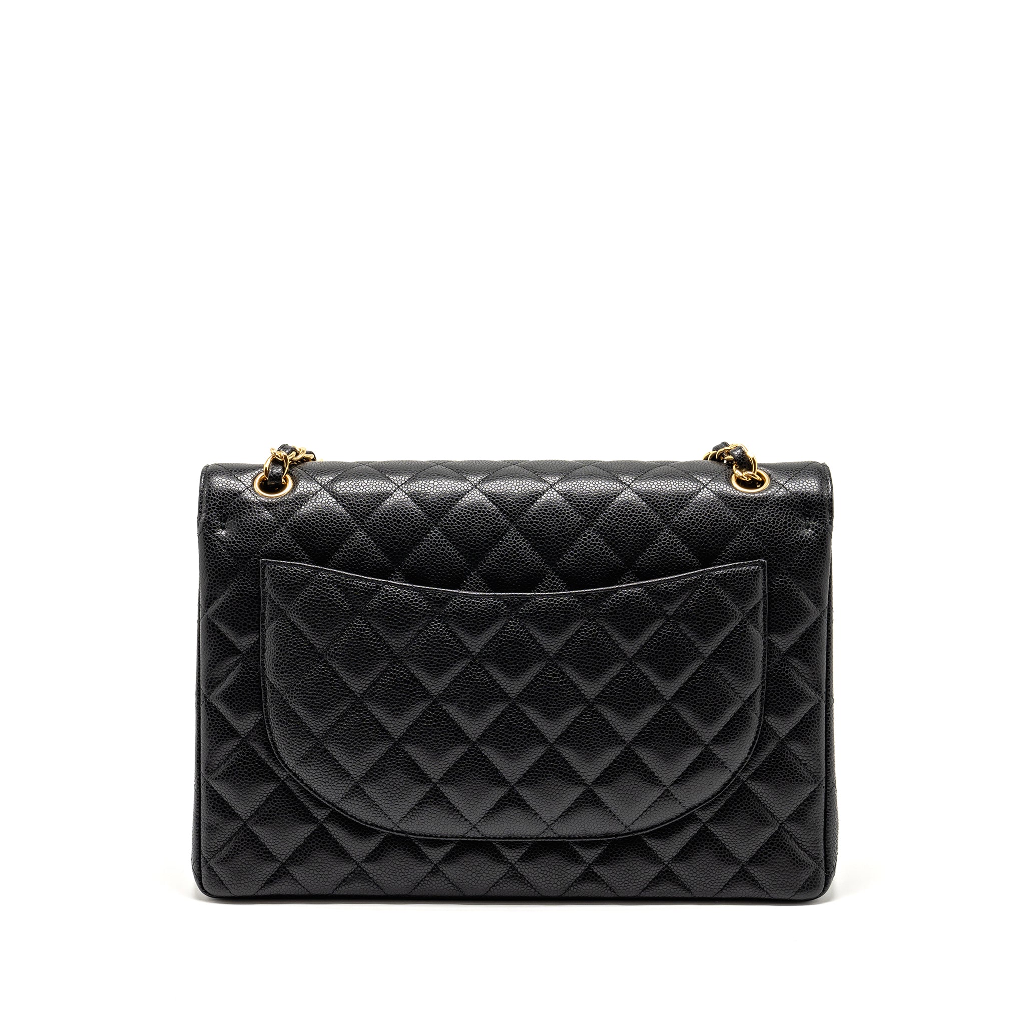 Chanel Maxi Classic Double Flap Bag Caviar Black