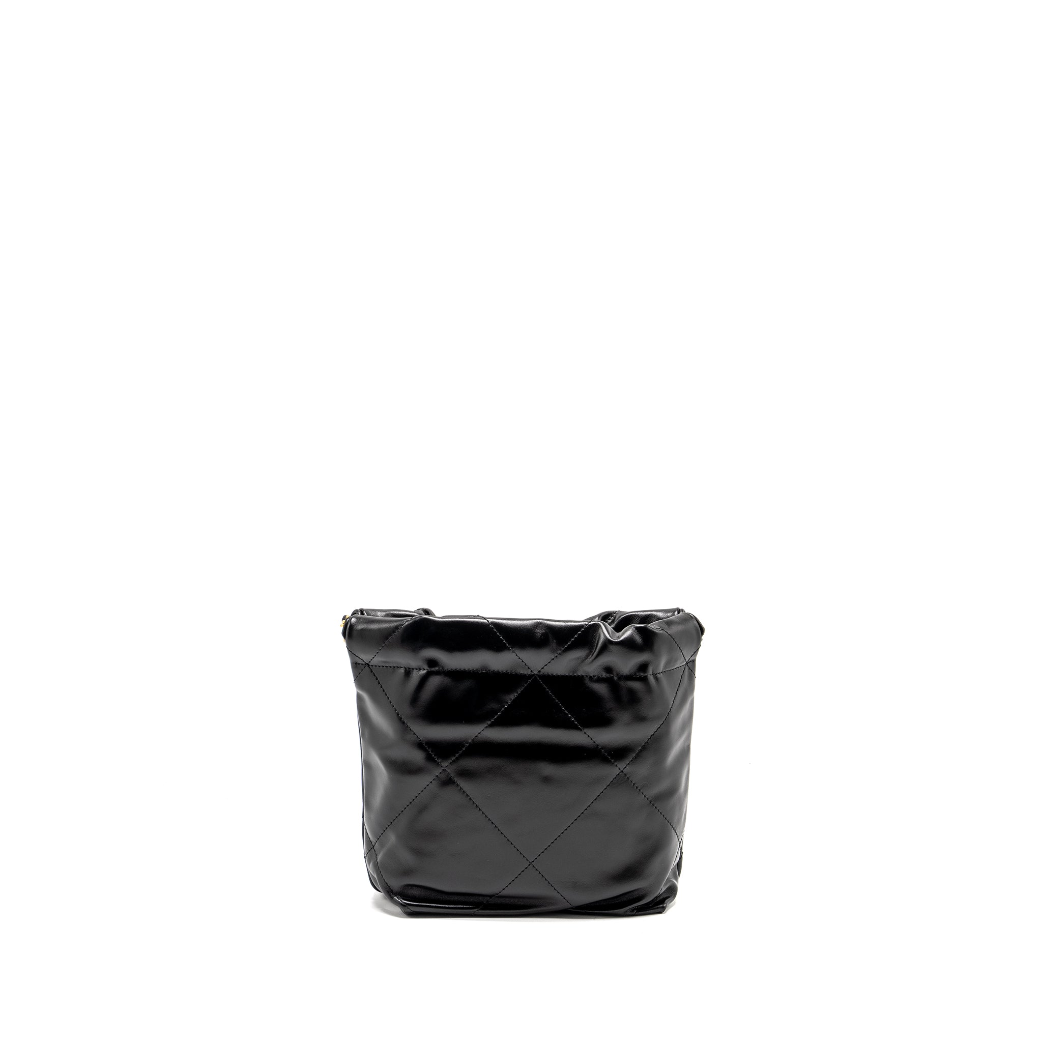 Chanel Mini 22 Bag Calfskin Black  (Microchip)