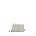 CHANEL BOY WALLET ON CHAIN CAVIAR WHITE L (Microchip)