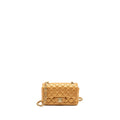 Chanel Mini Rectangular Flap Bag Calfskin Iridescent Dark Gold