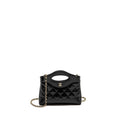 Chanel Mini 31 Clutch with Chain shiny lambskin black L (microchip)