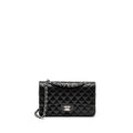 Chanel Medium Classic Double Flap Bag Lambskin Black  (Microchip)