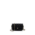 chanel double pocket wallet on chain caviar black L (microchip)