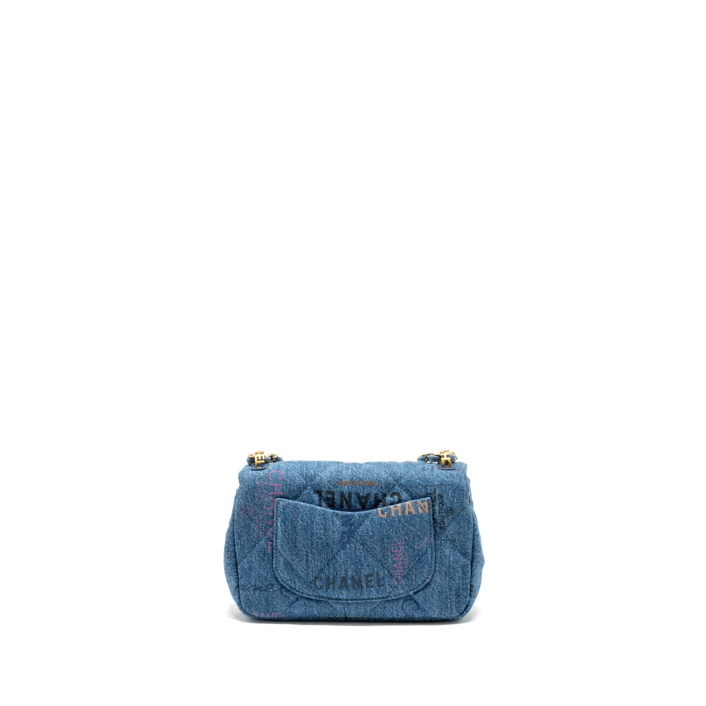 Chanel 22P Flap bag denim blue  (microchip)
