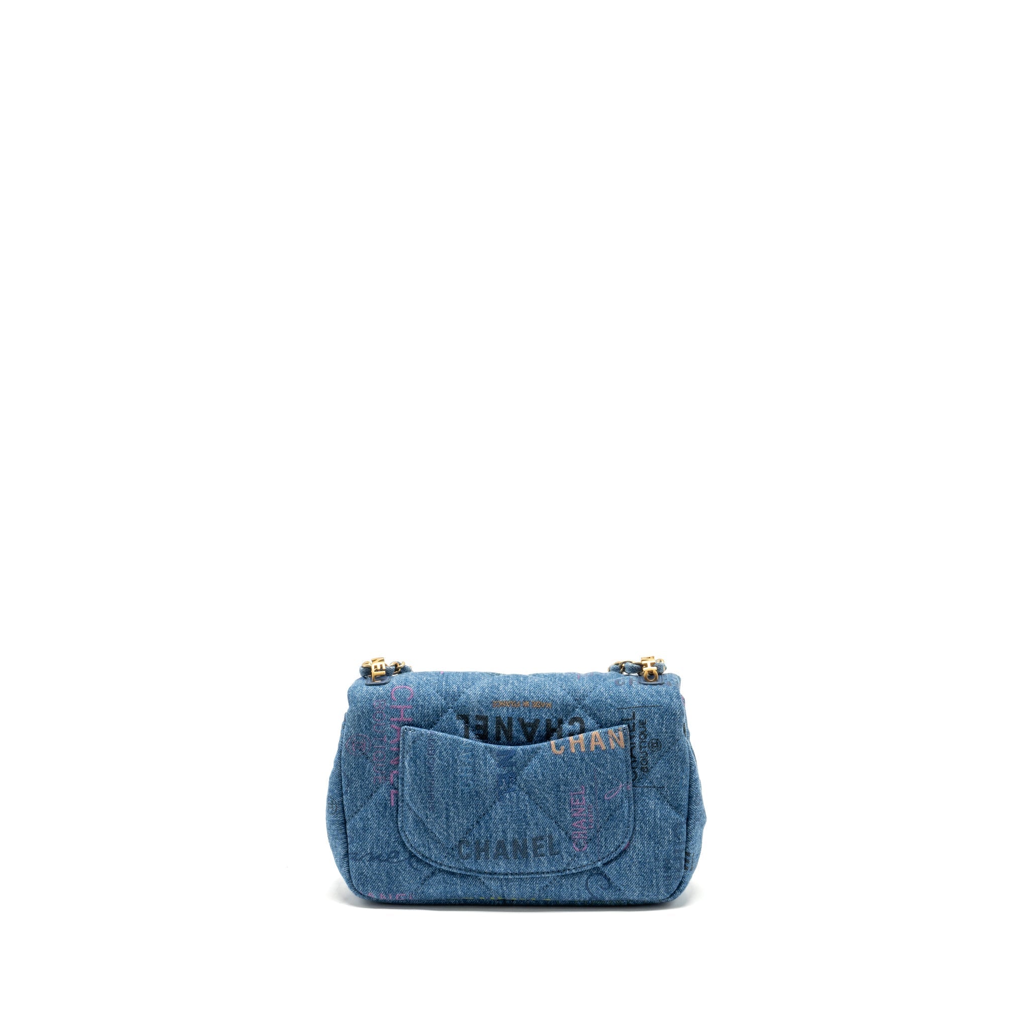 Chanel 22P Flap bag denim blue  (microchip)