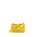 Chanel Small Boy Bag Grain Calfskin Yellow