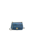 Chanel 22P Flap bag denim blue  (microchip)