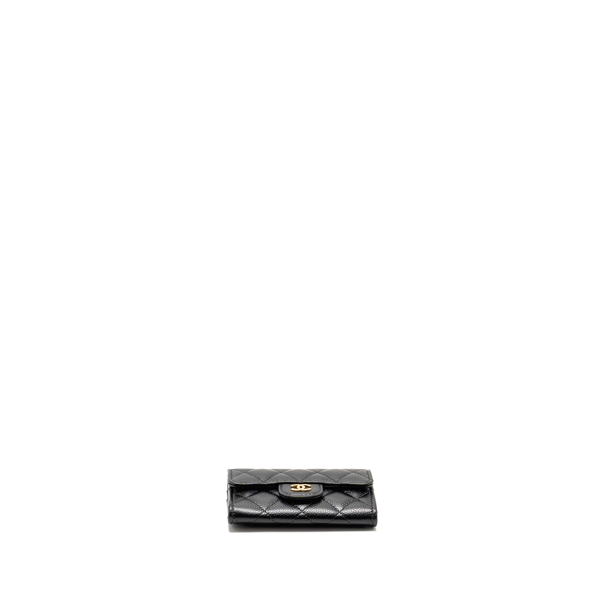 CHANEL Classic Flap Card Holder Caviar Black
