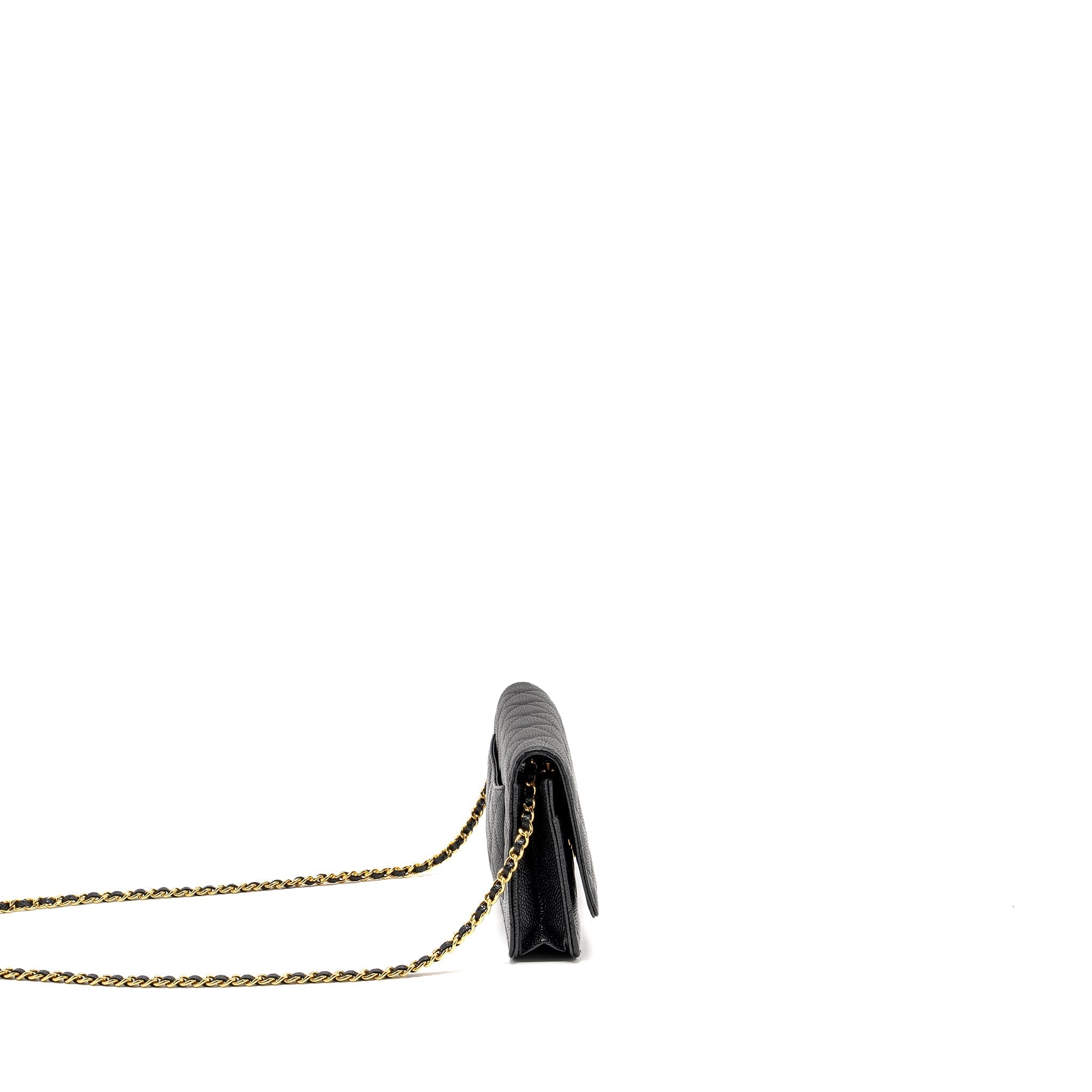 Chanel Classic Wallet on Chain Caviar Black