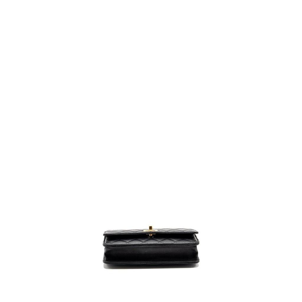 Chanel Trendy CC wallet on Chain lambskin black L (microchip)