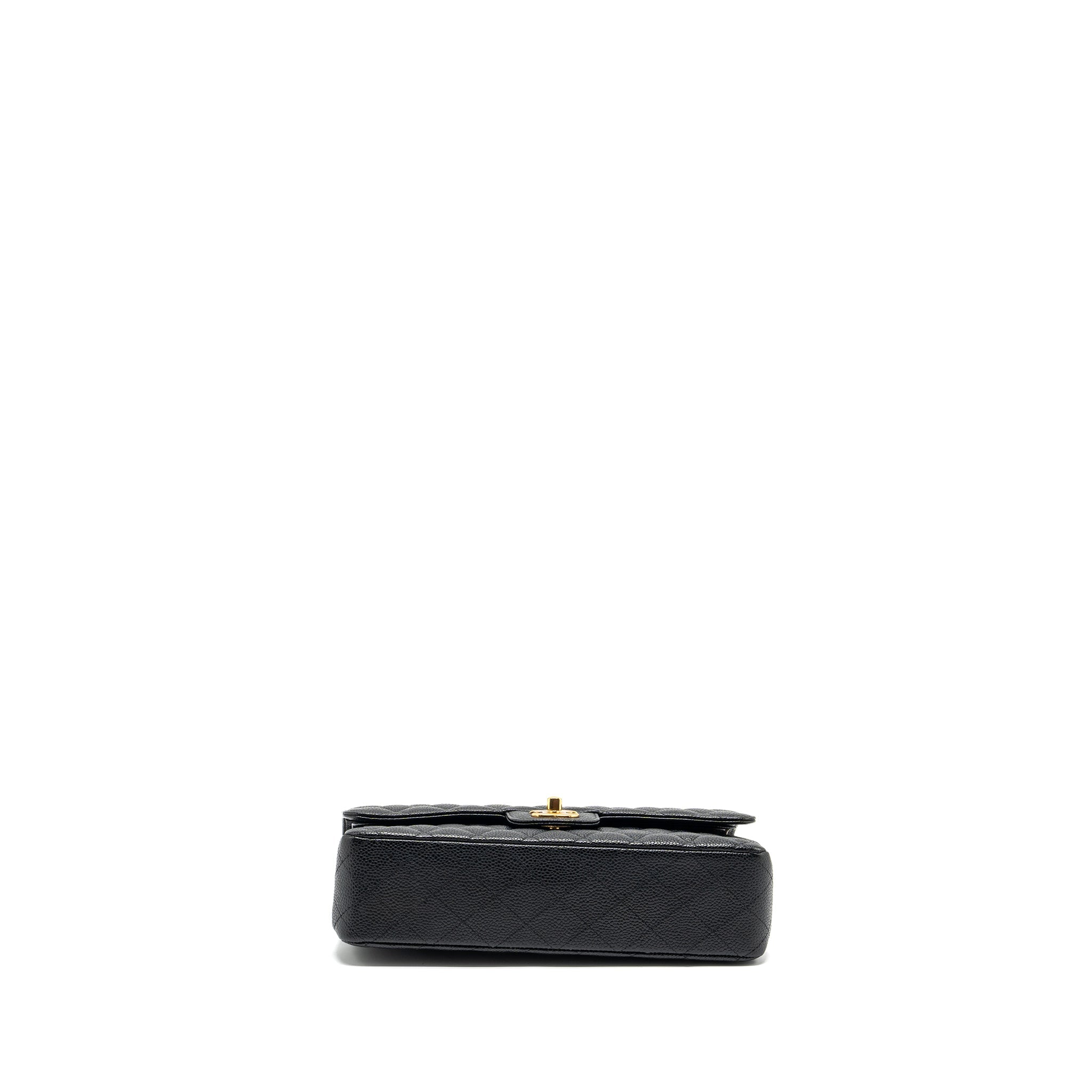 Chanel medium classic Double flap bag caviar black