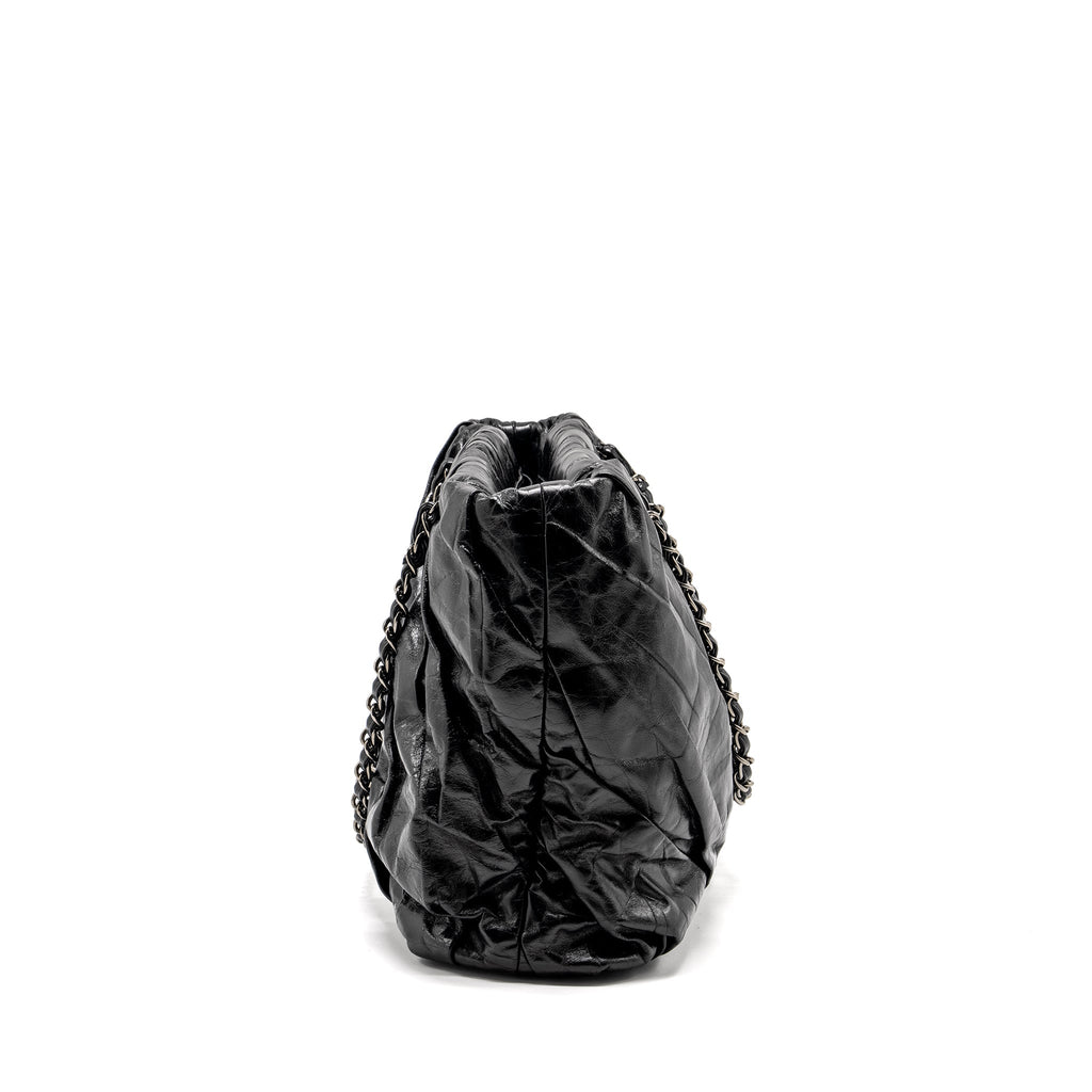 Chanel Twisted Tote Bag Calfskin Black