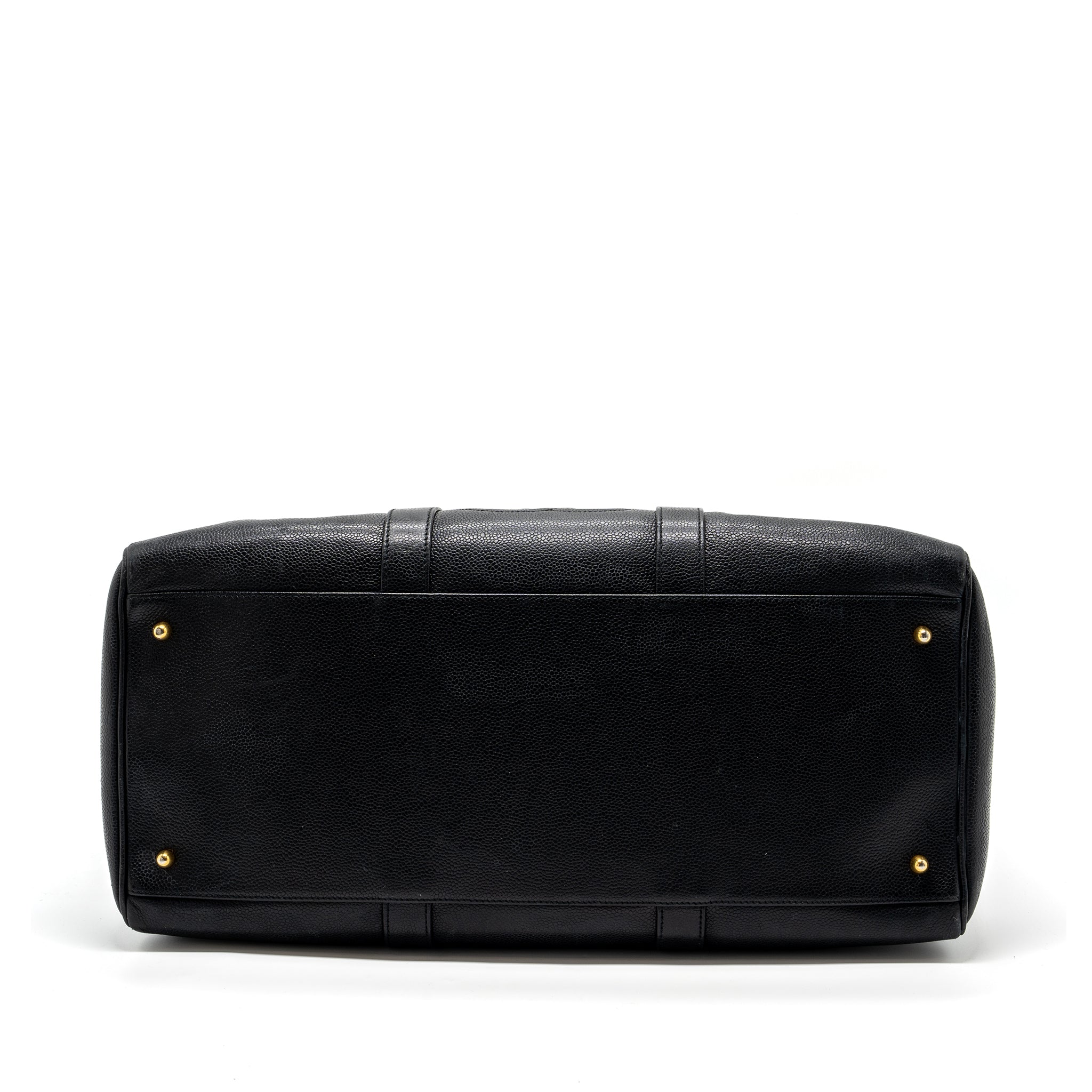 Chanel Vintage Travel Bag Caviar Black