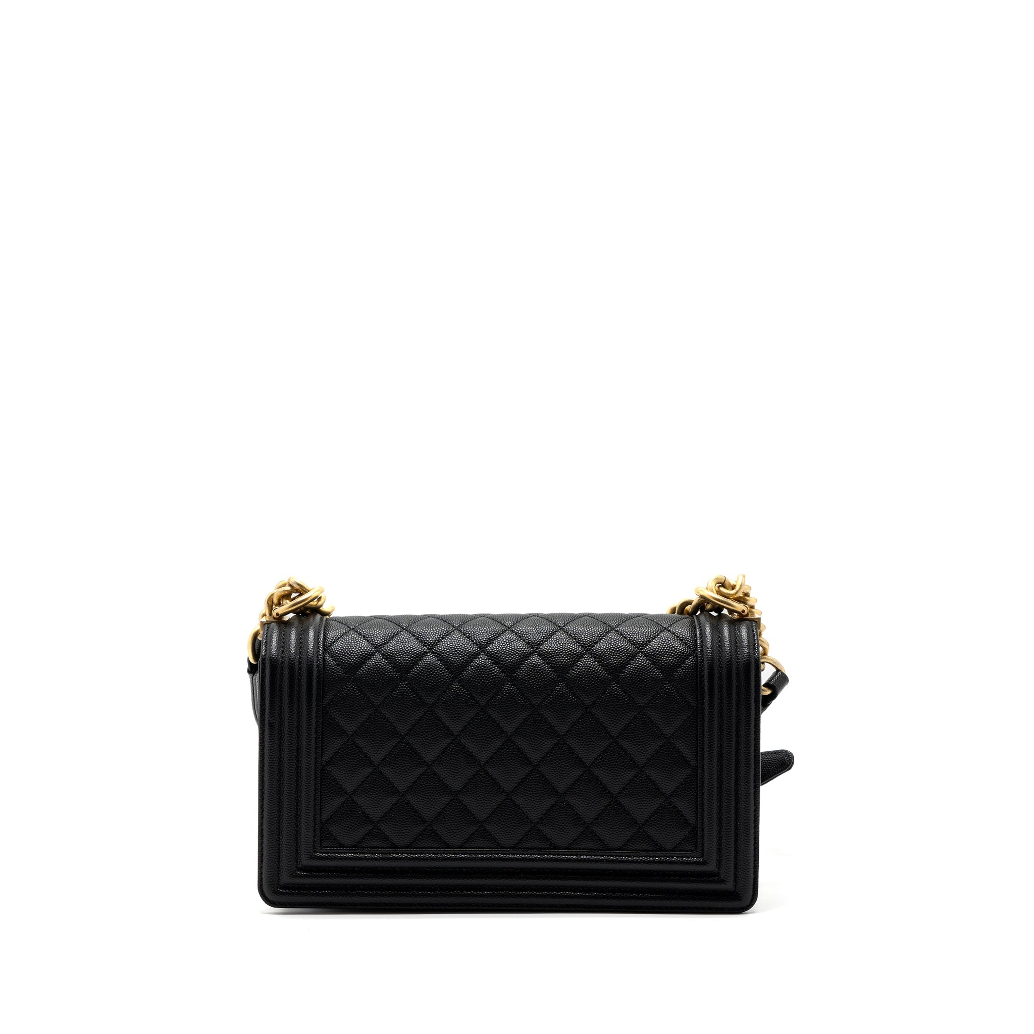 Chanel Medium Classic Boy Bag Caviar Black