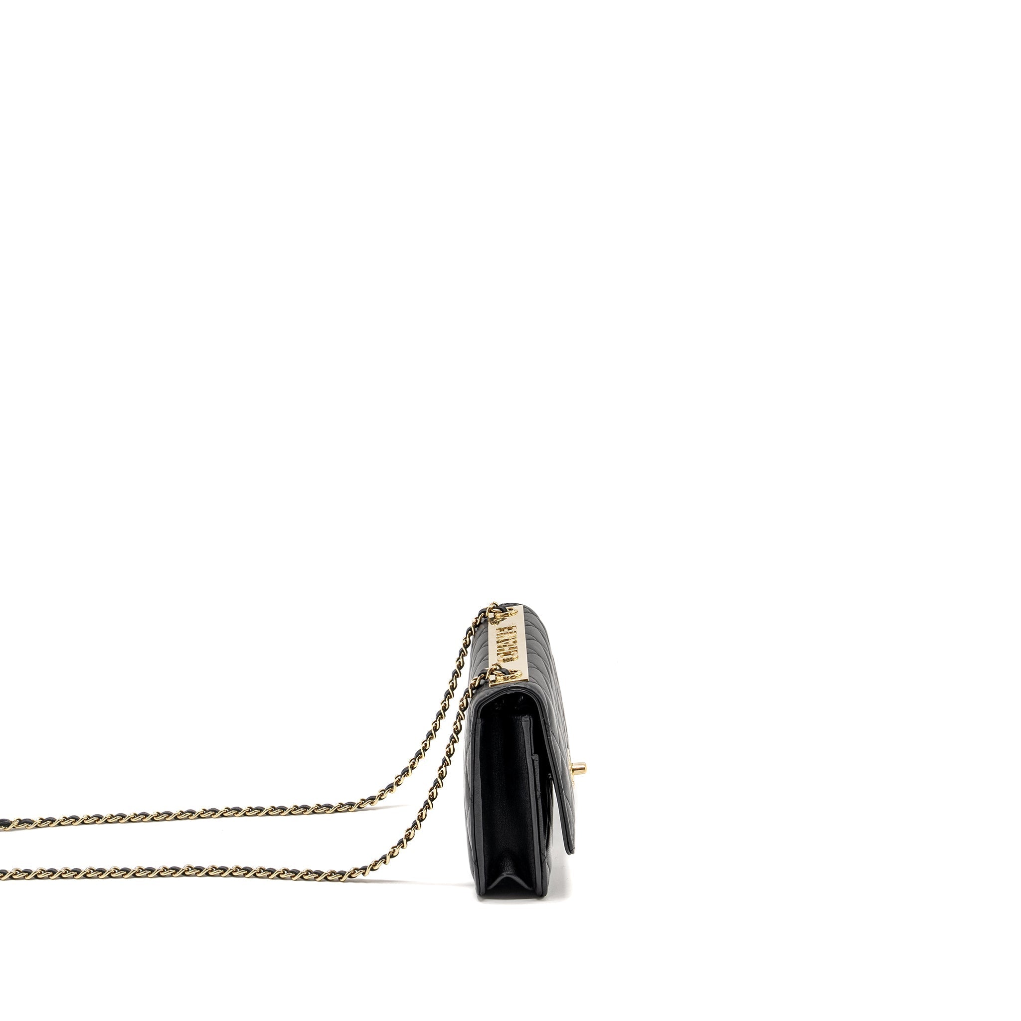 Chanel Trendy CC wallet on Chain lambskin black L (microchip)