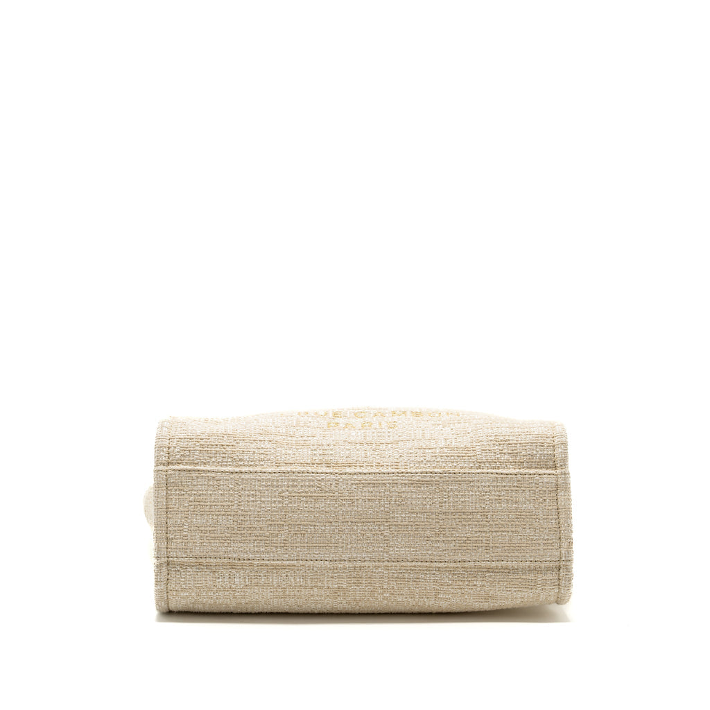 Chanel Deauville bag canvas/ leather Light Beige