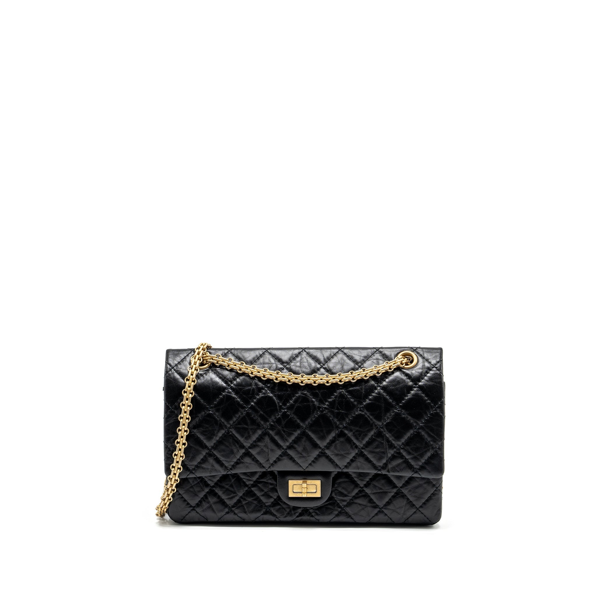Chanel Large 2.55 Reissue Flap Bag Aged Calfskin Black