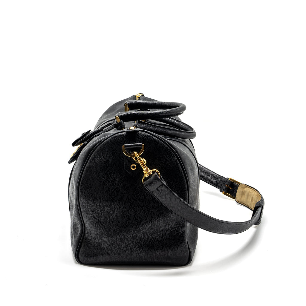 Chanel Vintage Travel Bag Caviar Black