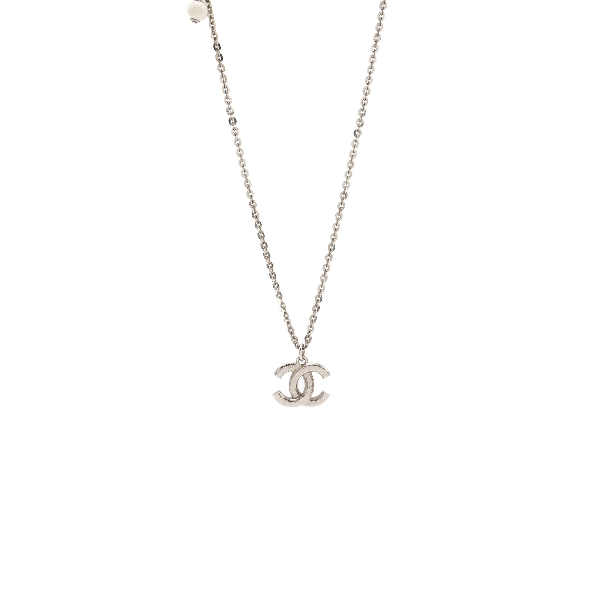 CHANEL CC LOGO NECKLACE CRYSTAL