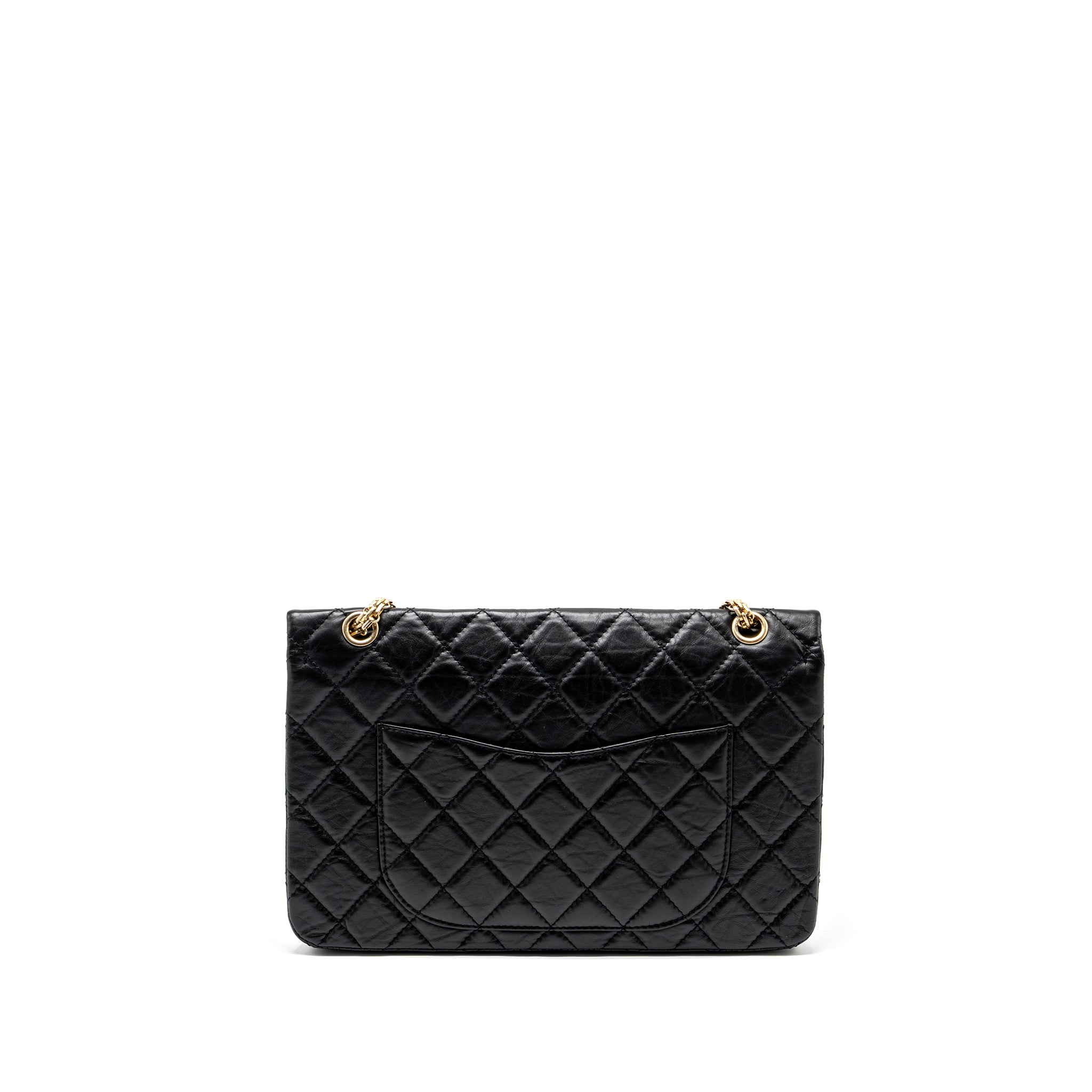 Chanel Large 2.55 Reissue Double Flap Bag Aged Calfskin Black