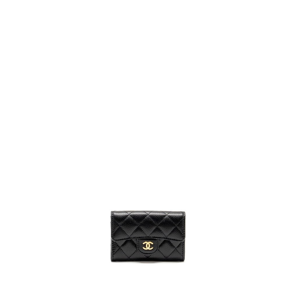 CHANEL Classic Flap Card Holder Caviar Black