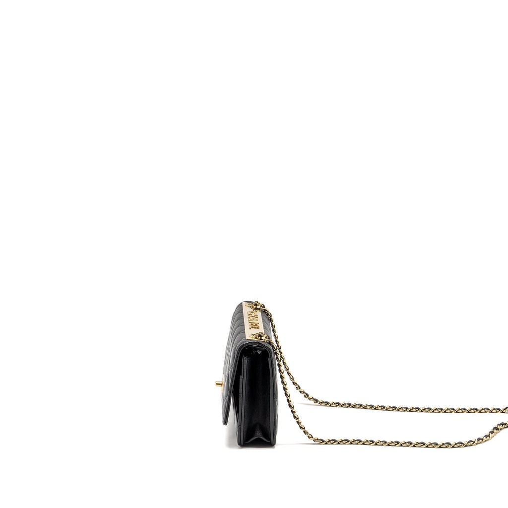 Chanel Trendy CC wallet on Chain lambskin black L (microchip)