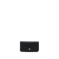 Chanel Compact Long Wallet Caviar Black