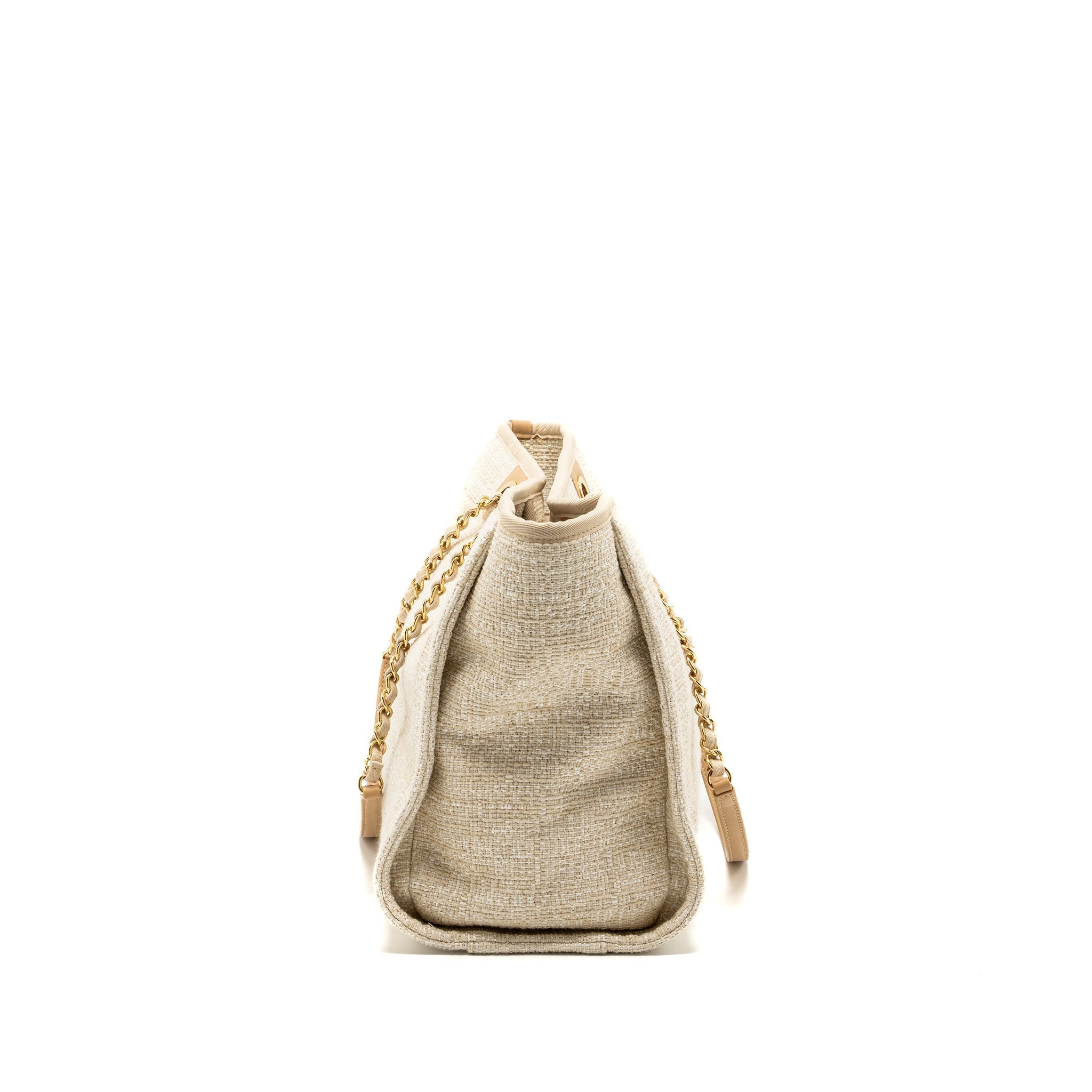 Chanel Deauville bag canvas/ leather Light Beige