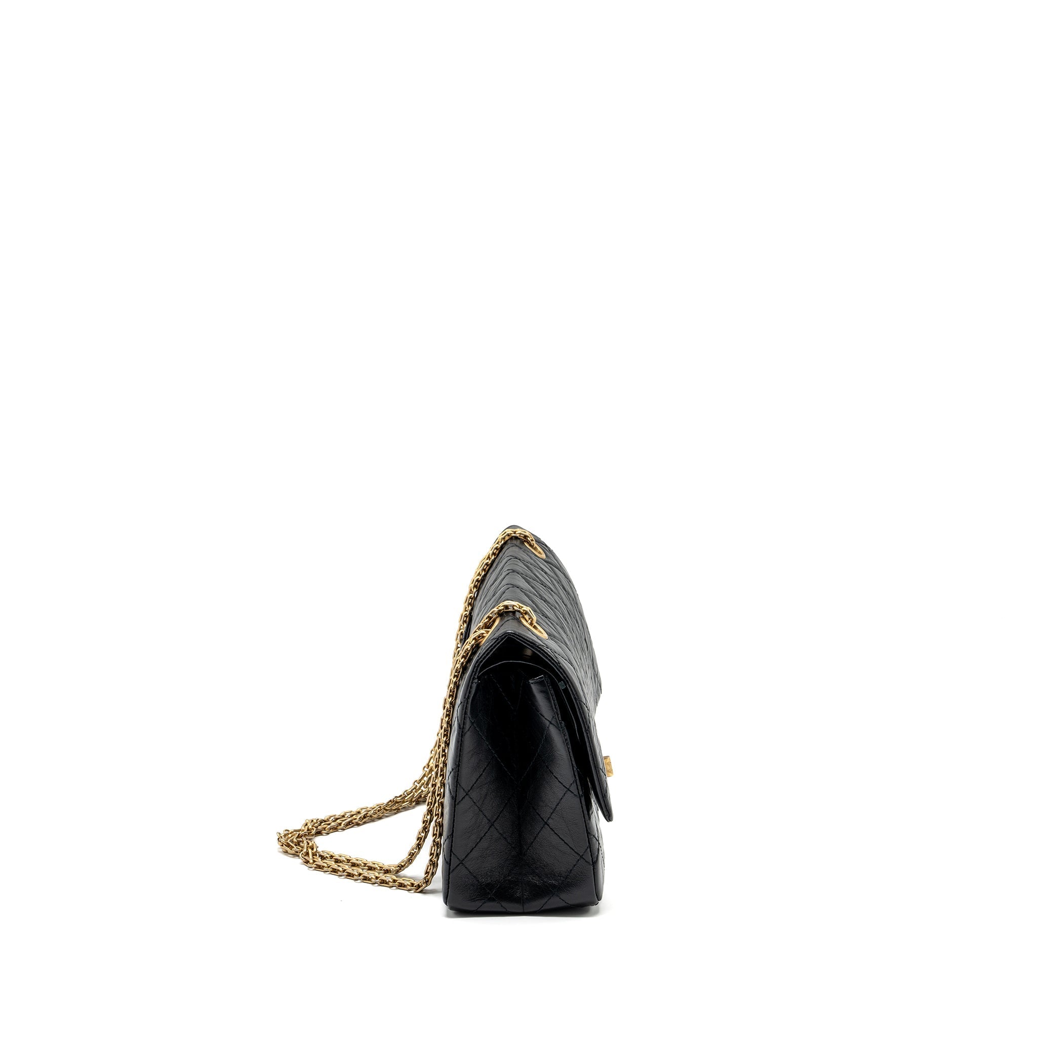 Chanel Large 2.55 Reissue Flap Bag Aged Calfskin Black