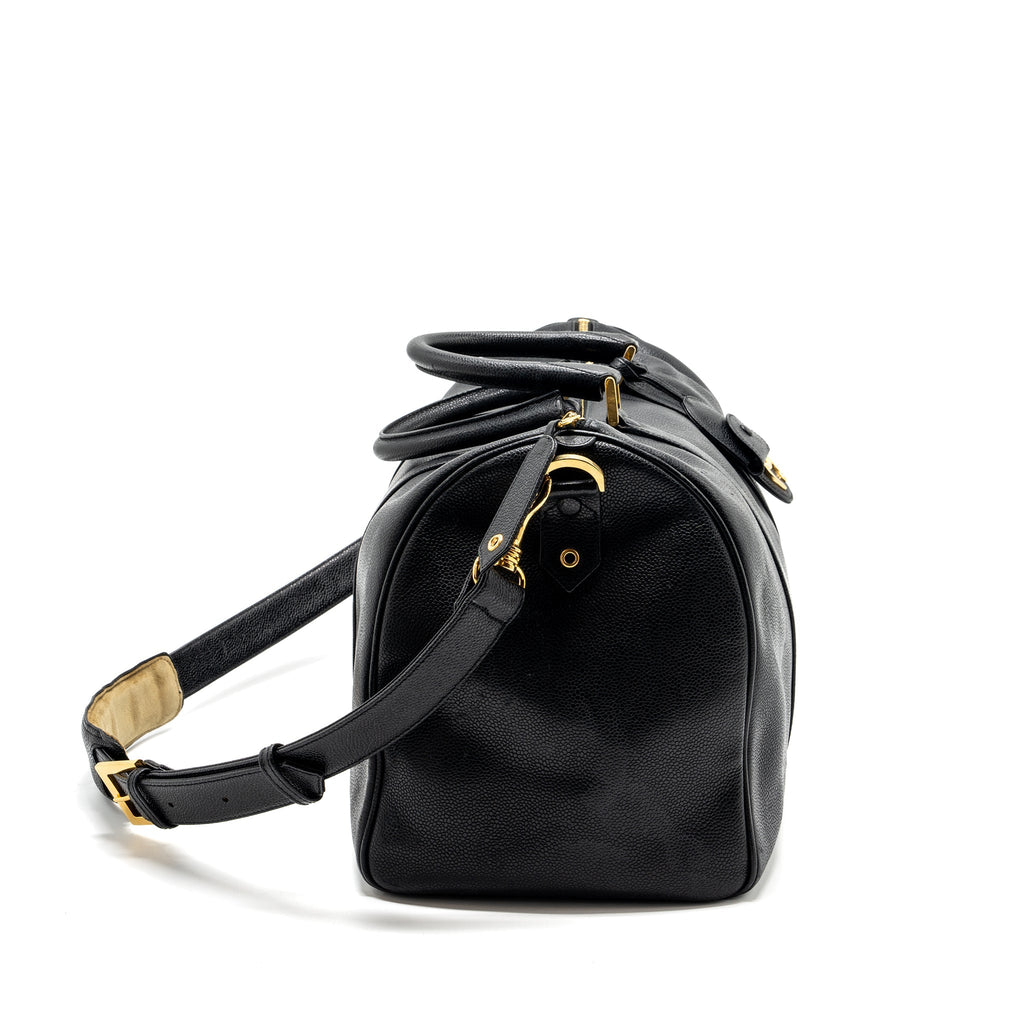 Chanel Vintage Travel Bag Caviar Black