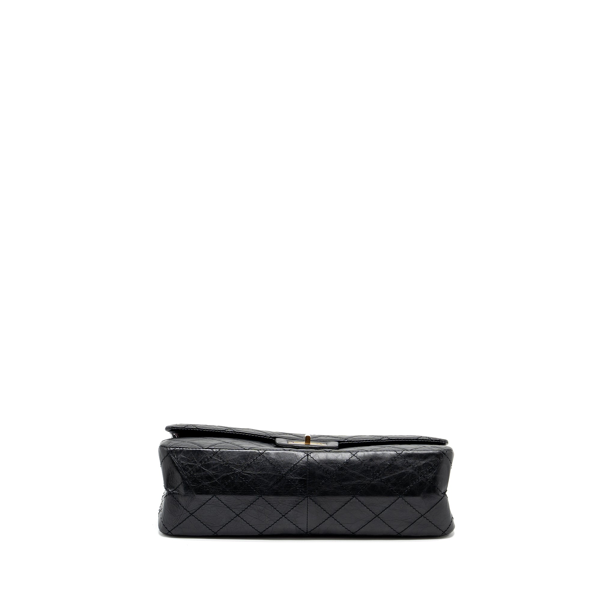 Chanel Large 2.55 Reissue Double Flap Bag Aged Calfskin Black