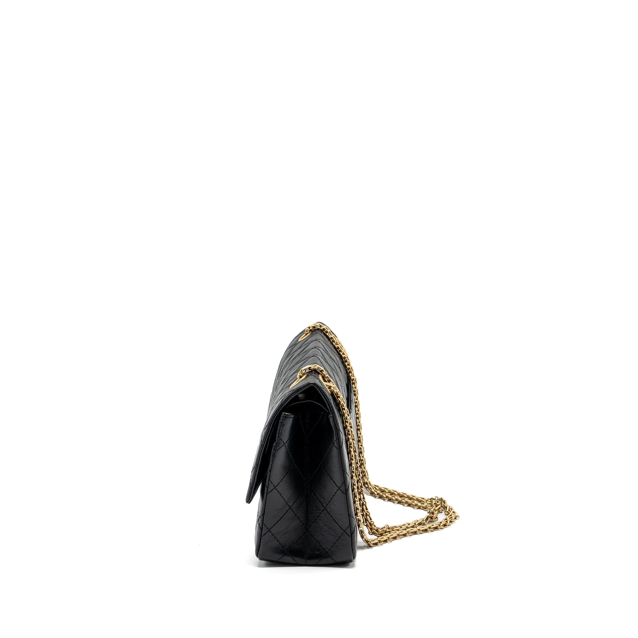 Chanel Large 2.55 Reissue Flap Bag Aged Calfskin Black