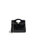 Chanel mini 31 bag shiny calfskin black L (microchip)