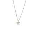CHANEL CC LOGO NECKLACE CRYSTAL