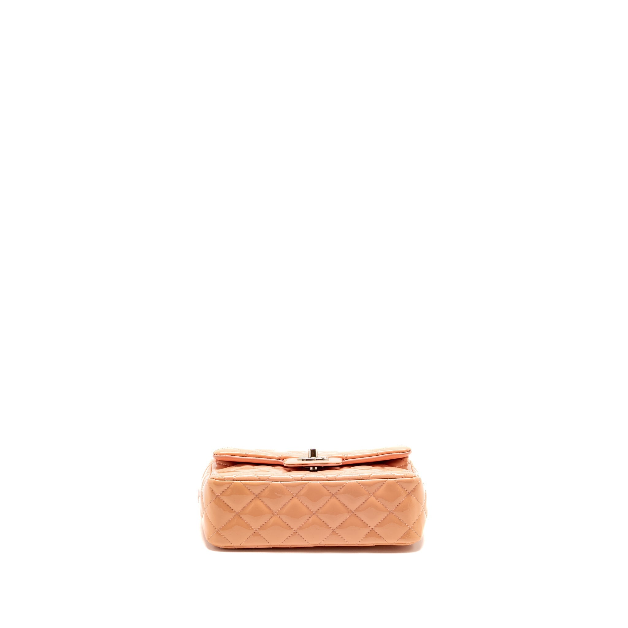 Chanel Mini Rectangular Flap Bag Patent Pink