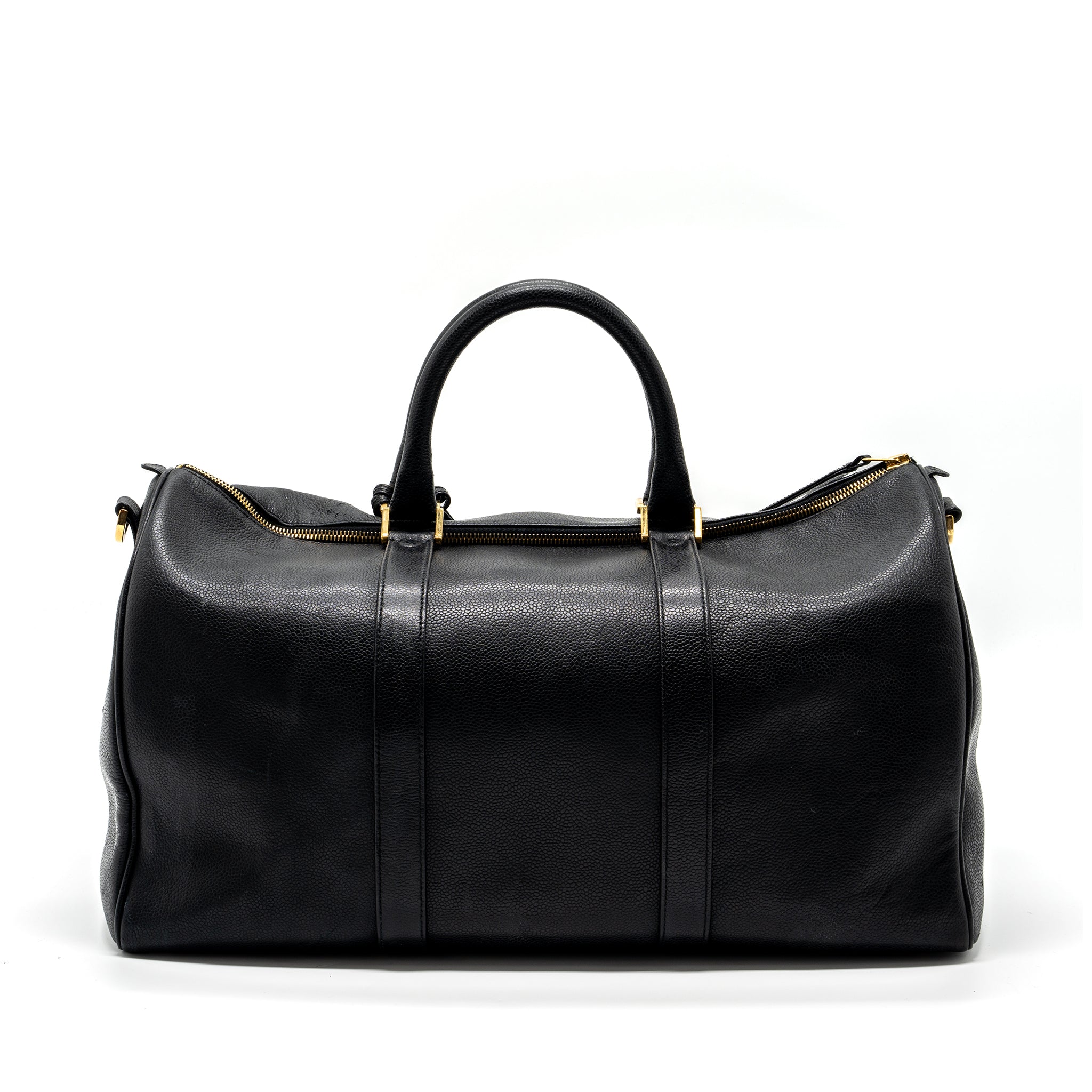 Chanel Vintage Travel Bag Caviar Black