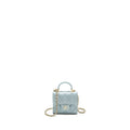 Chanel Top Handle Mini Flap Bag Lambskin Light Blue L