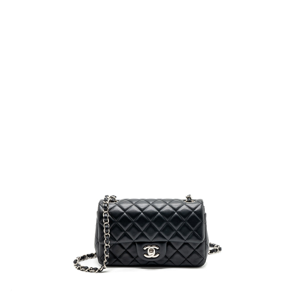 Chanel Classic Mini Rectangular Flap Bag Lambskin Black