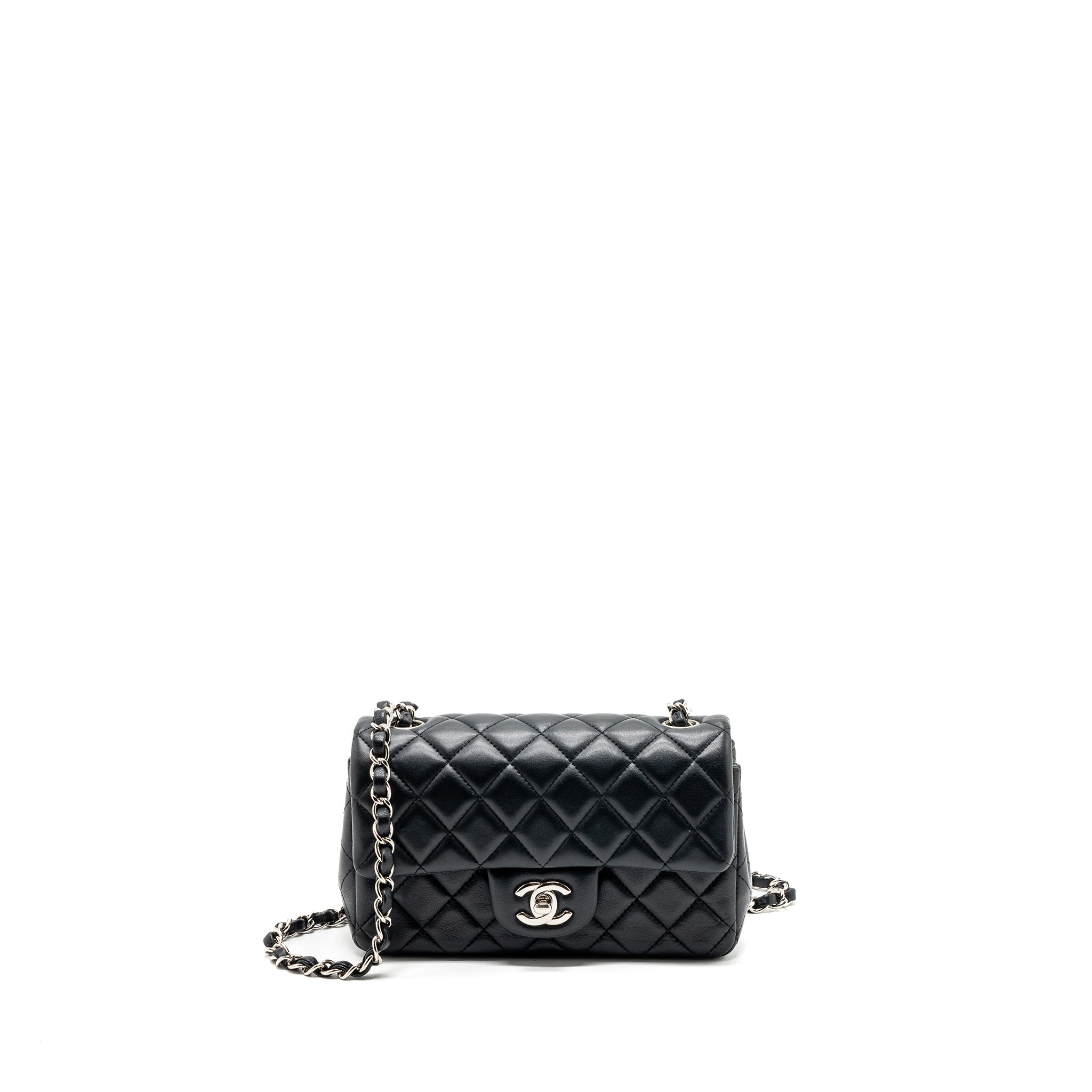 Chanel Classic Mini Rectangular Flap Bag Lambskin Black