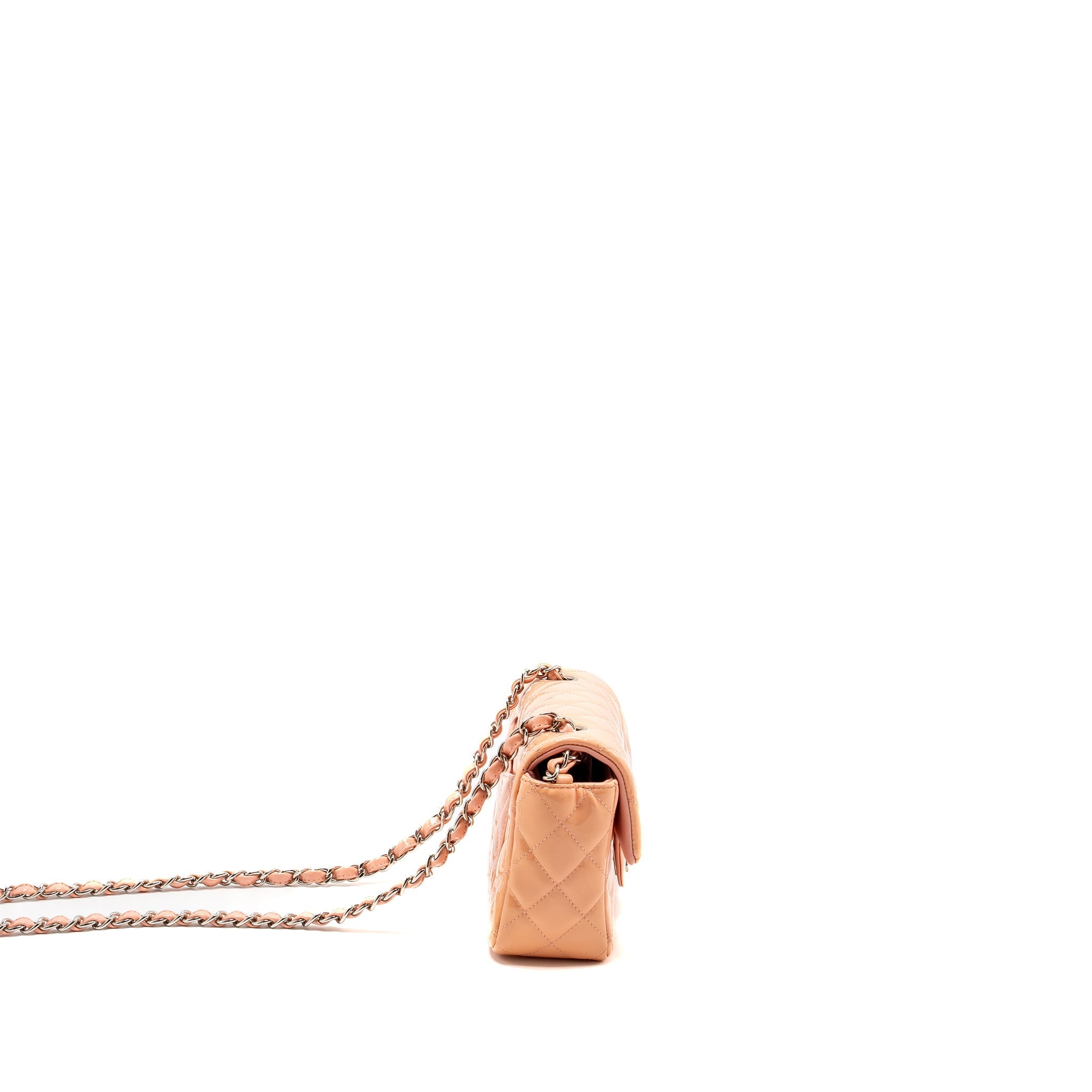 Chanel Mini Rectangular Flap Bag Patent Pink