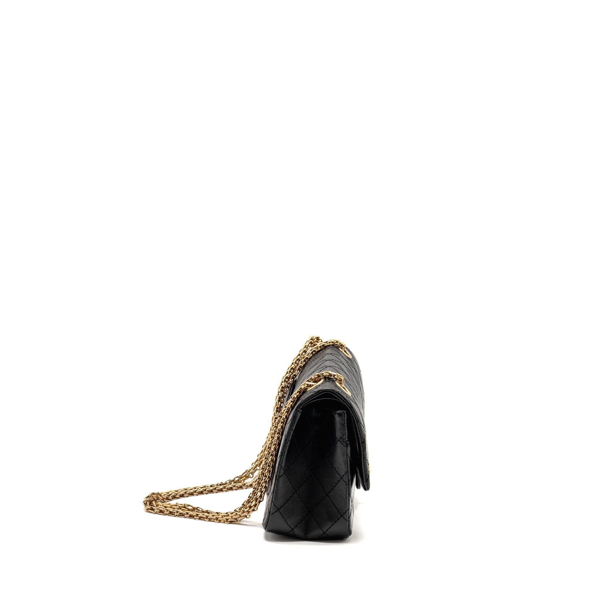Chanel Small 2.55 Reissue Double Flap Bag Age Calfskin Black